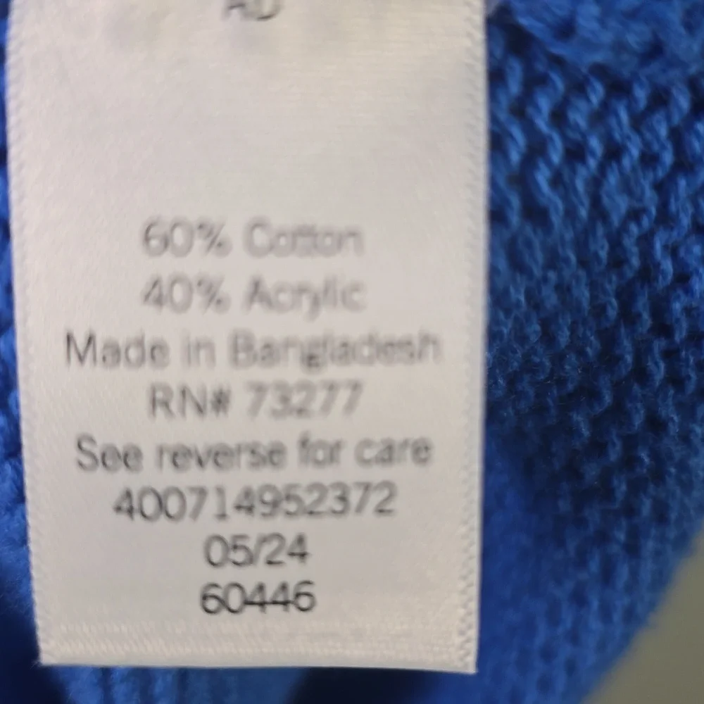 Sonoma Women's Sweater in Vibrant Blue, Plus Size 1X, NWT - Picture 5 of 5